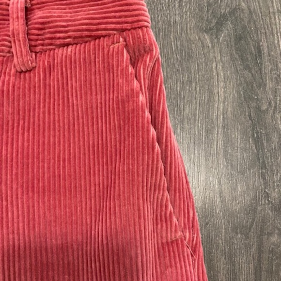 Weekend Max Mara Jedy Slim Cigarette Pink Wide Wale Corduroy Trousers Size 6 - Picture 2 of 9